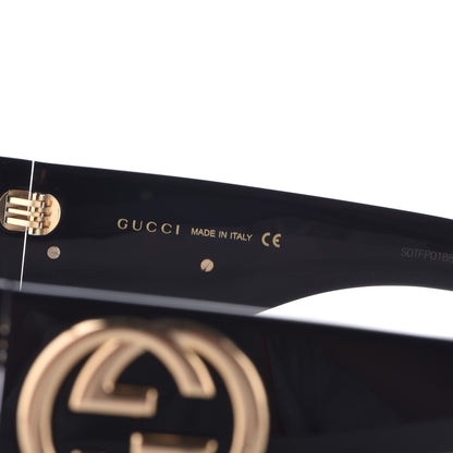 Gucci Oversized Aviator Sunglasses GG0152S Black 6 of 8