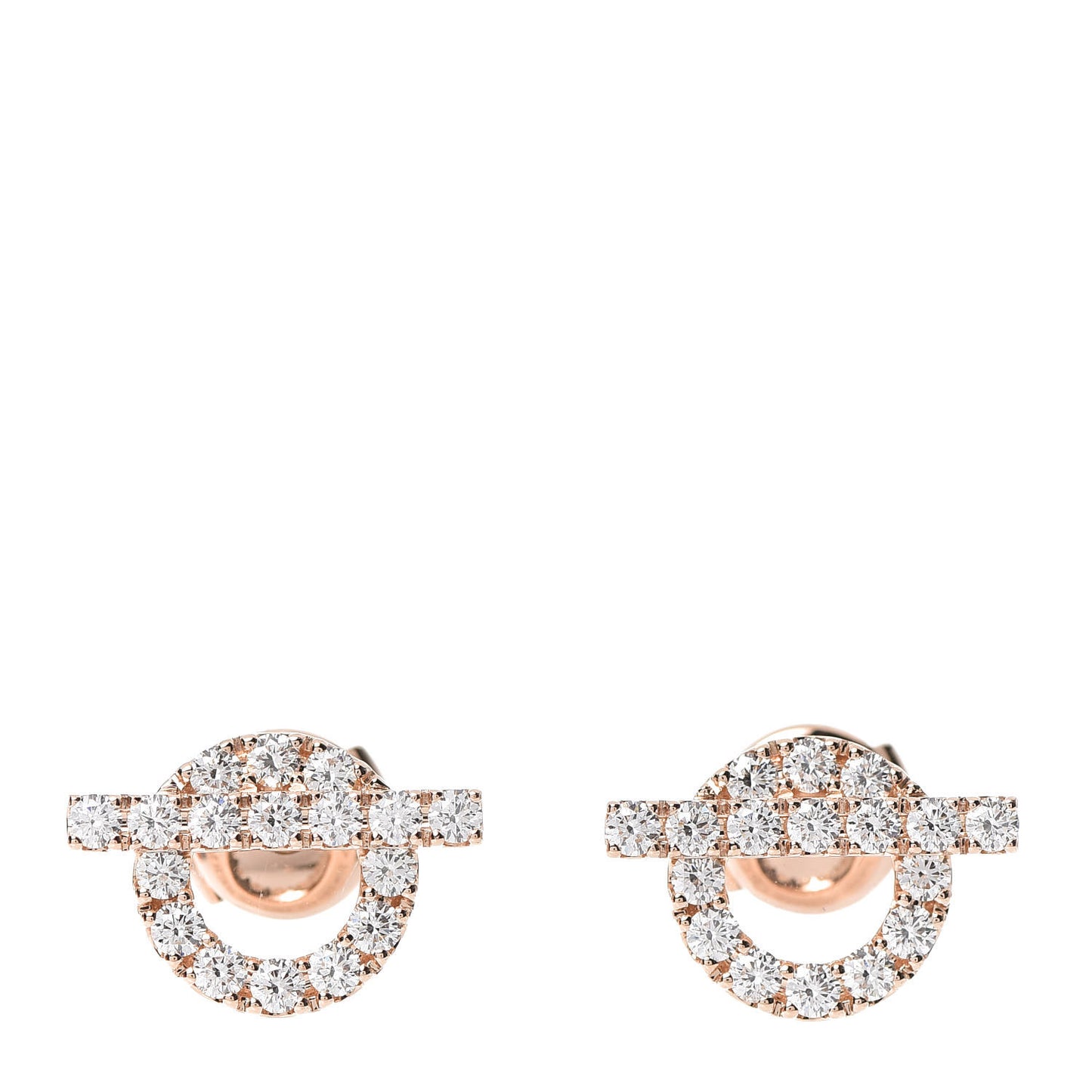 18K Rose Gold Diamond Finesse Earrings