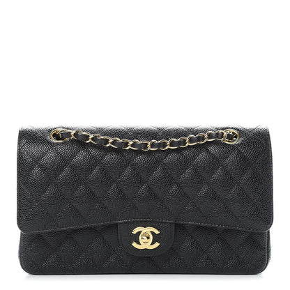 Chanel Caviar Quilted Medium Double Flap Black 1 of 12