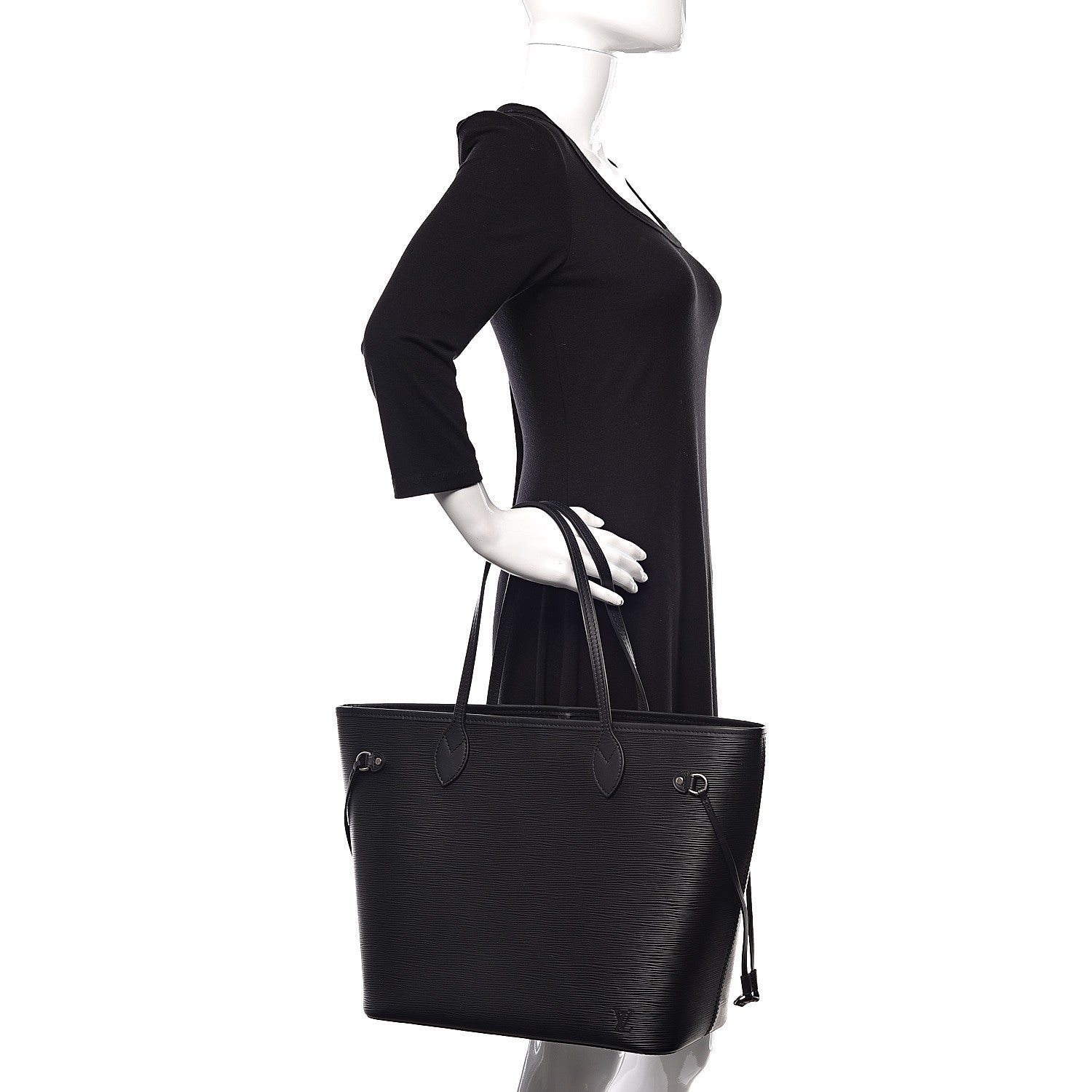 Louis Vuitton Epi Neverfull MM Black 2 of 11