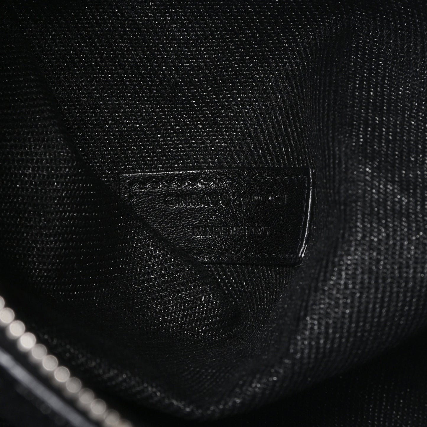 Linen Calfskin Rive Gauche Tote Black