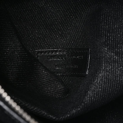 Saint Laurent Linen Calfskin Rive Gauche Tote Black 7 of 10