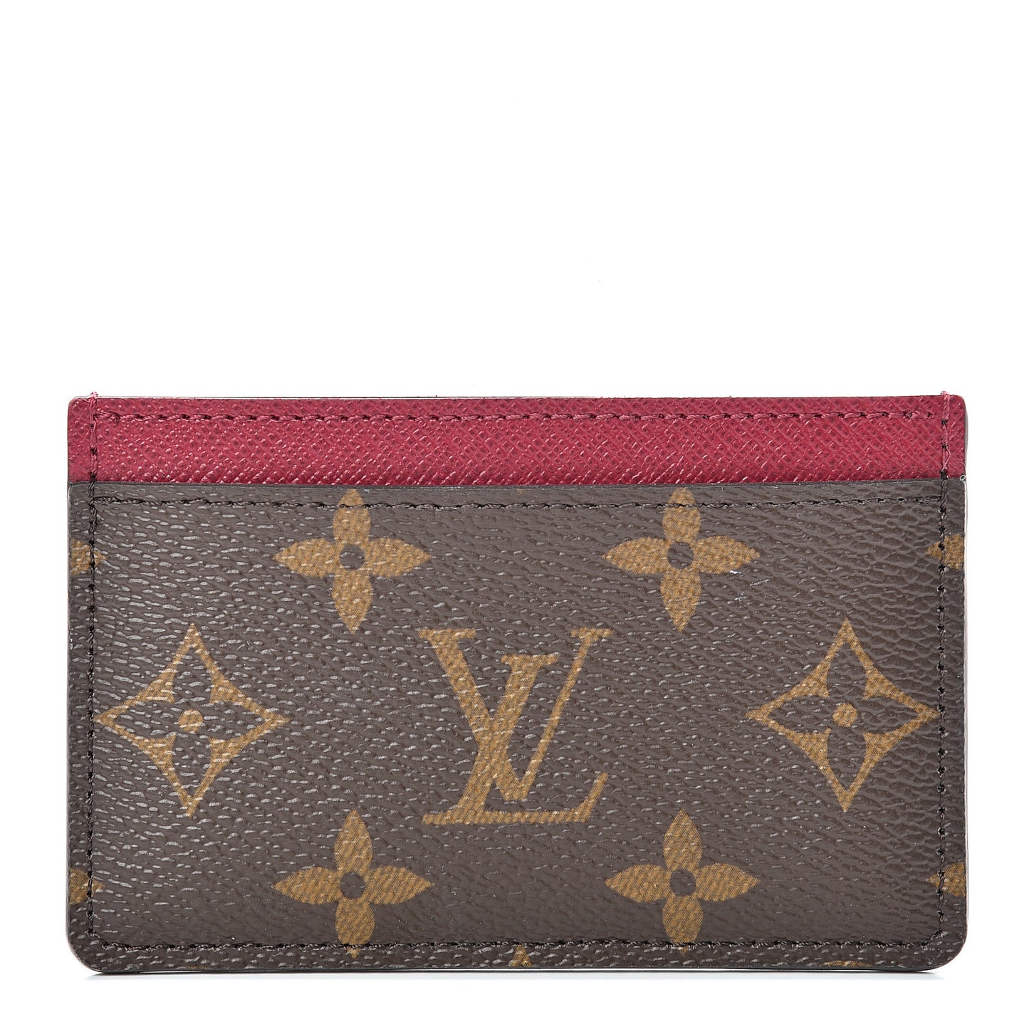 Monogram Card Holder Fuchsia
