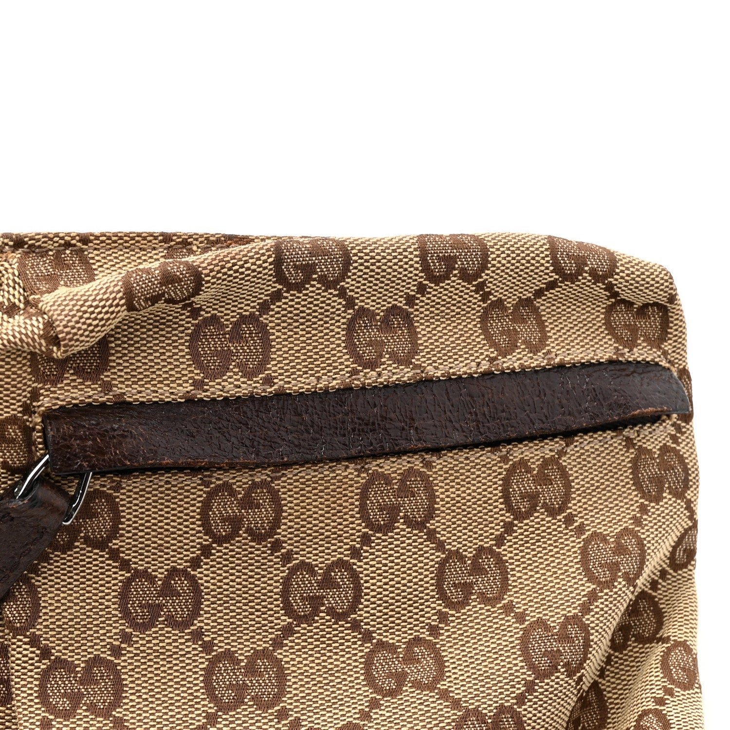 Gucci GG Monogram Double Pocket Belt Bag Dark Brown 12 of 15