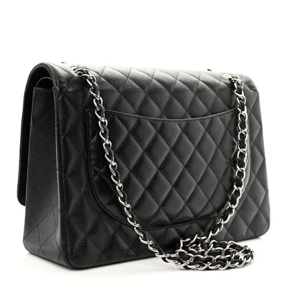 Chanel Caviar Quilted Maxi Double Flap Black 3 of 17