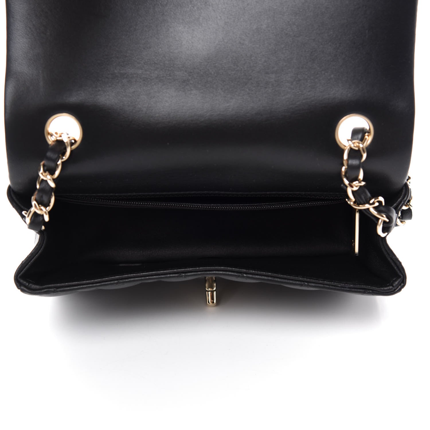 Chanel Lambskin Quilted Mini Rectangular Flap Black 5 of 10