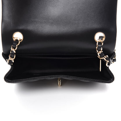 Chanel Lambskin Quilted Mini Rectangular Flap Black 5 of 10
