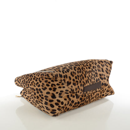 Celine Calf Hair Leopard Print Zip Gusset Cabas 4 of 6