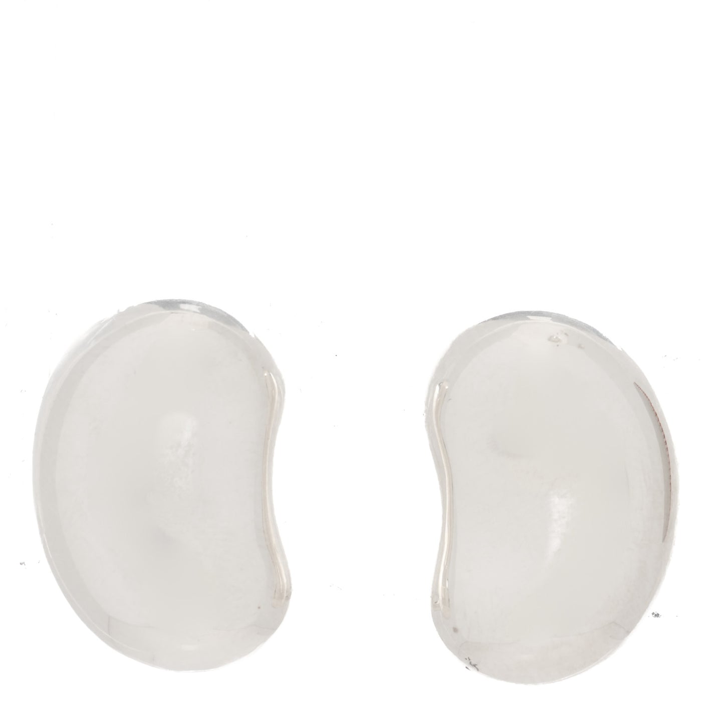 Sterling Silver 20mm Elsa Peretti Bean Clip-On Earrings