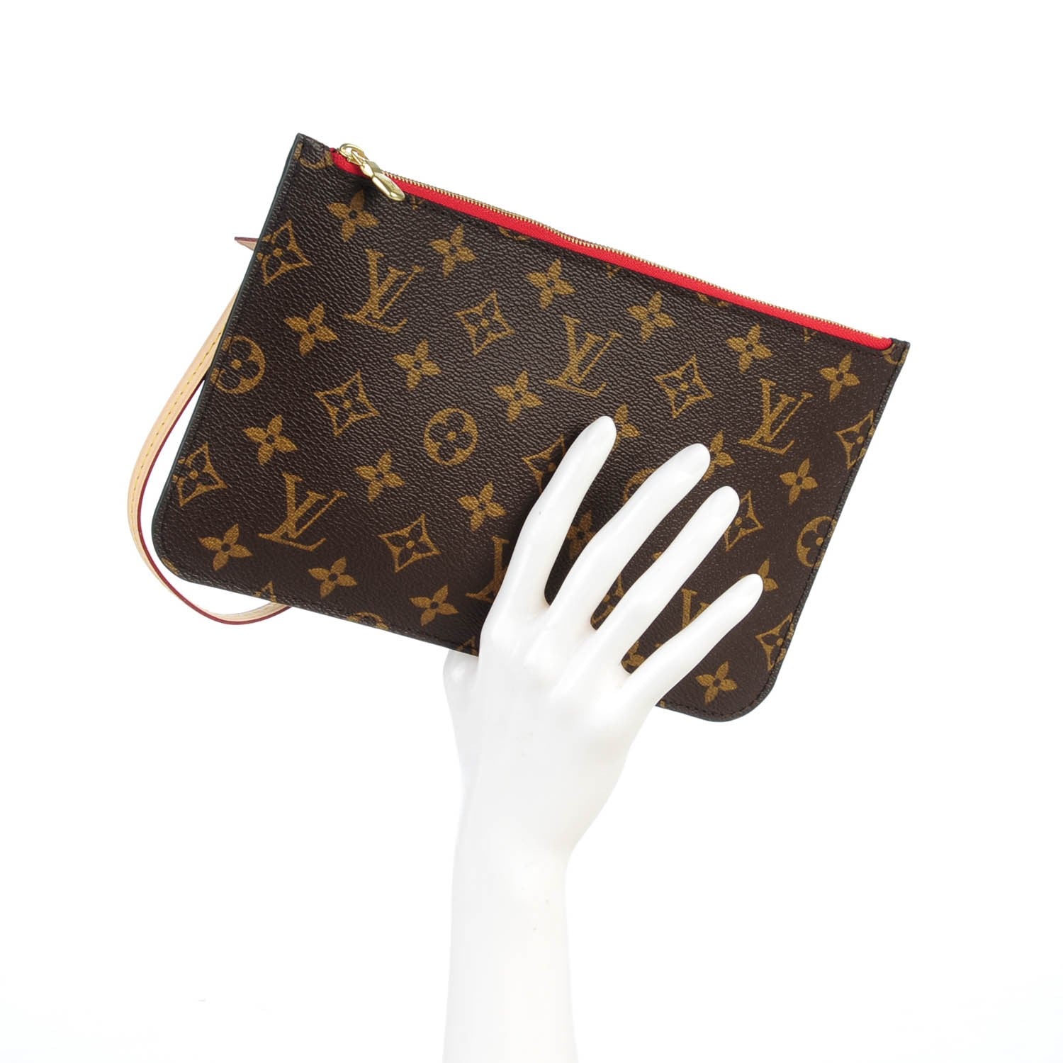 Louis Vuitton Monogram Neverfull MM GM Pochette Cherry 2 of 7
