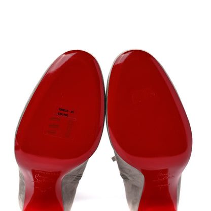 Christian Louboutin Veau Velours Turela 55 Ankle Boots 37 Fume 8 of 8