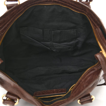 Balenciaga Agneau Giant 12 Gold Hardware City Cigare Fonce 2 of 10