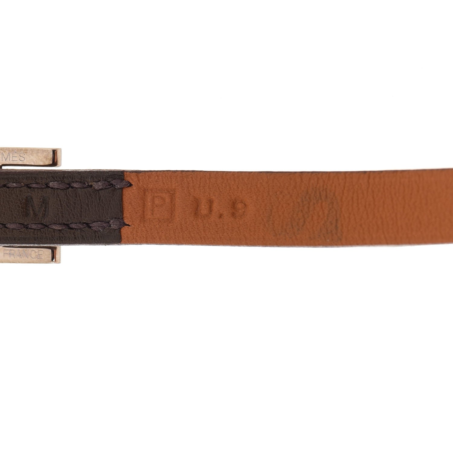 Hermes Swift Hapi 3MM Triple Tour Wrap Bracelet Chocolate 4 of 7