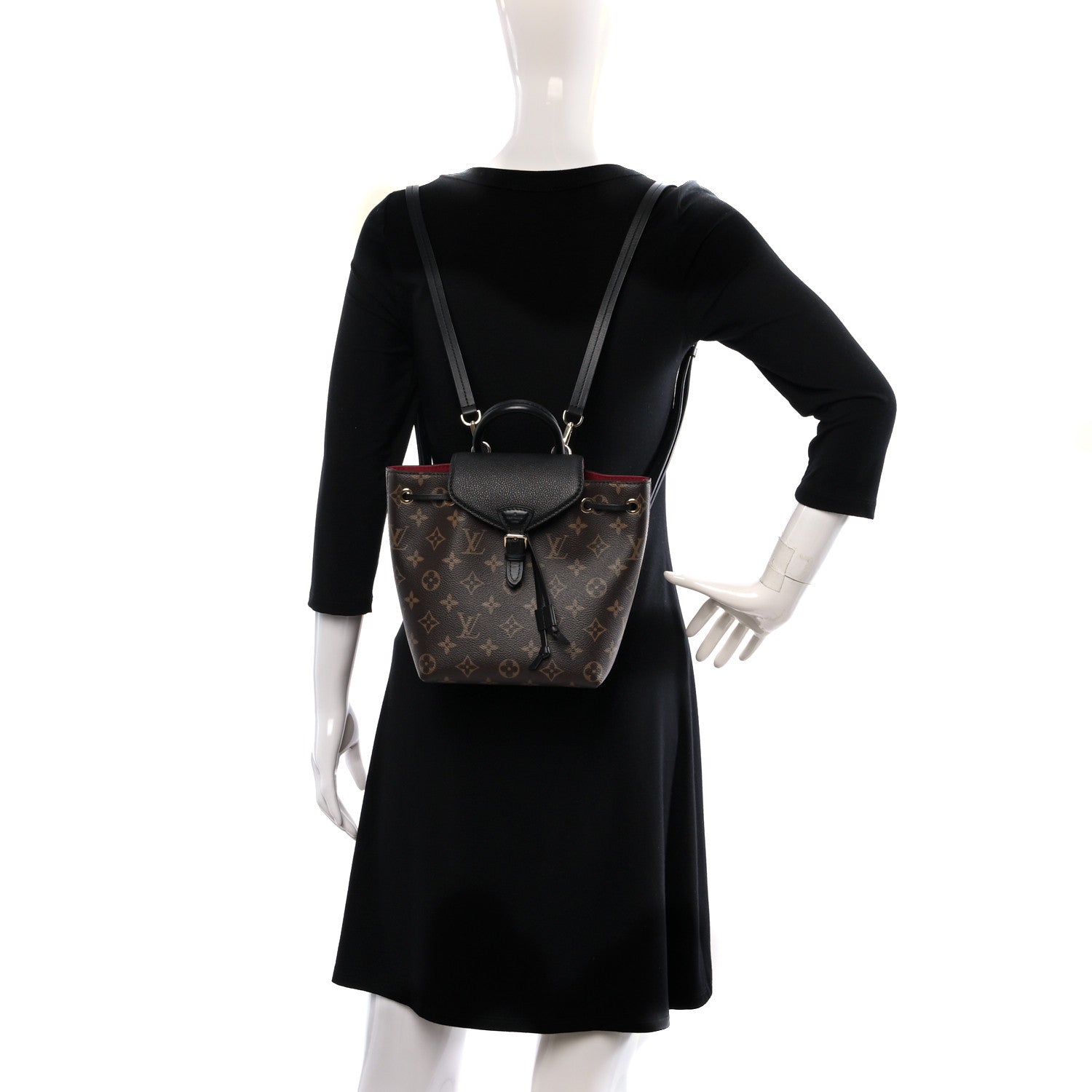 Louis Vuitton Monogram BB Montsouris NM Backpack Black 2 of 10