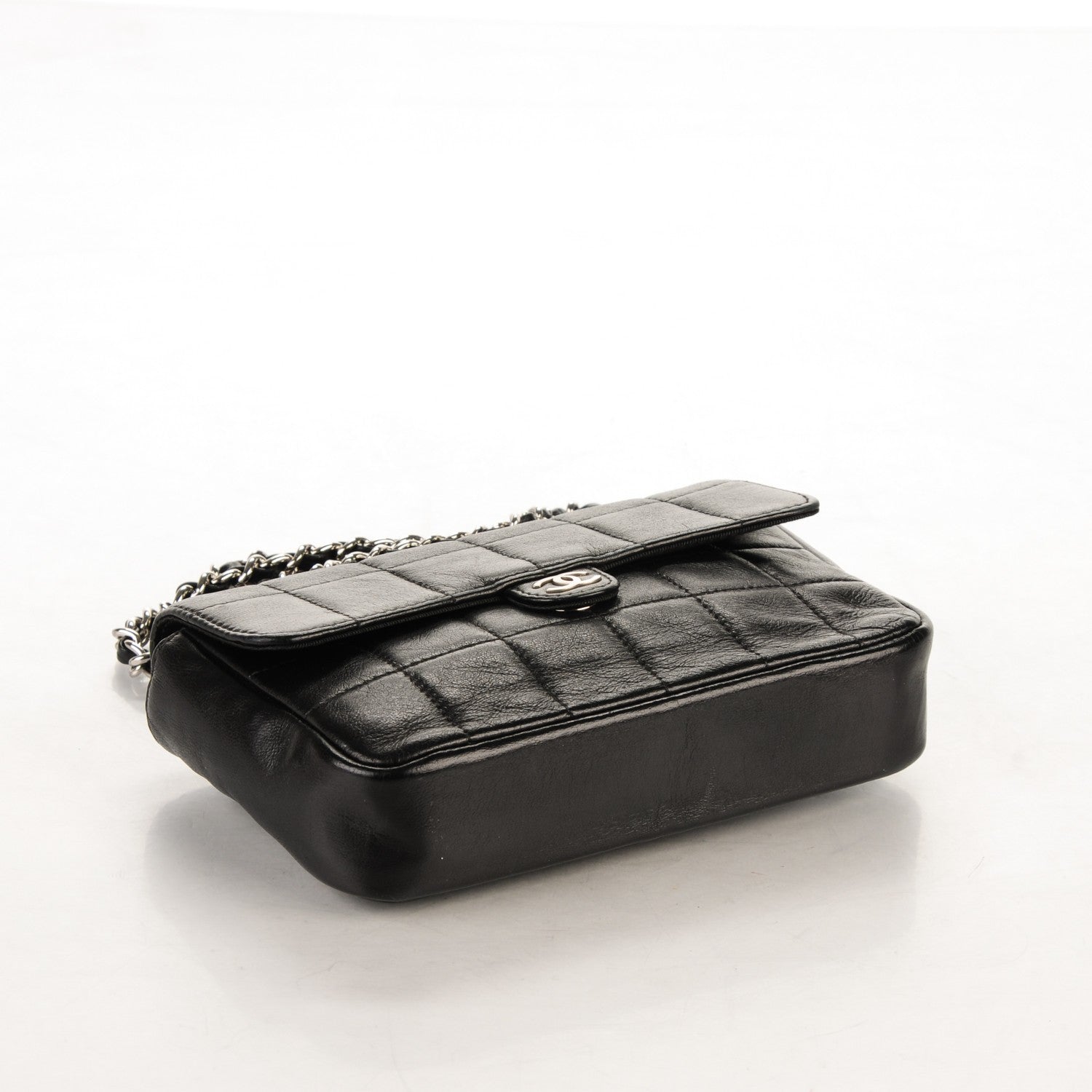 Chanel Lambskin Quilted Chocolate Bar Mini Flap Black 4 of 8
