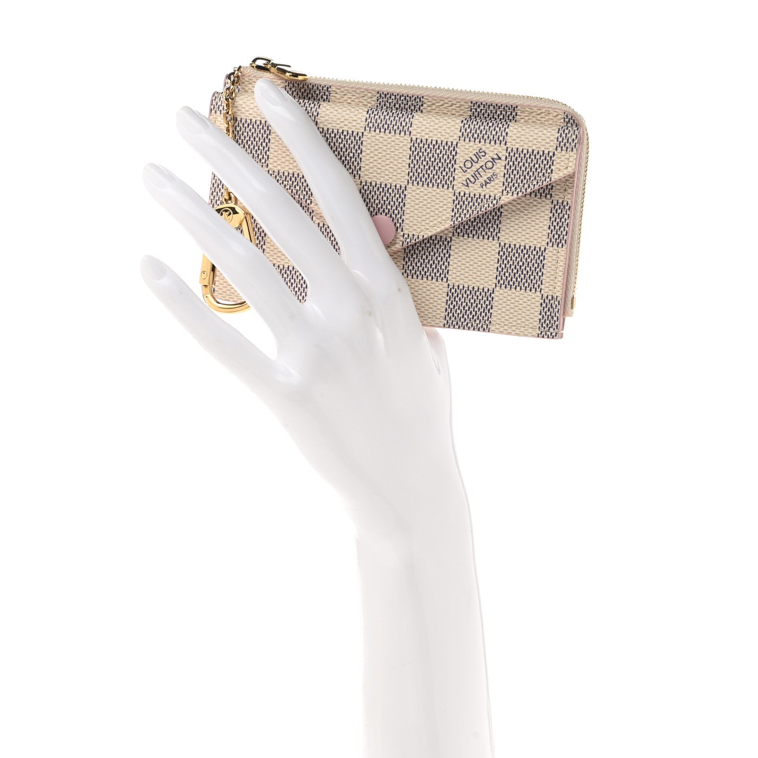 Louis Vuitton Damier Azur Recto Verso Card Holder Rose Ballerine 2 of 7