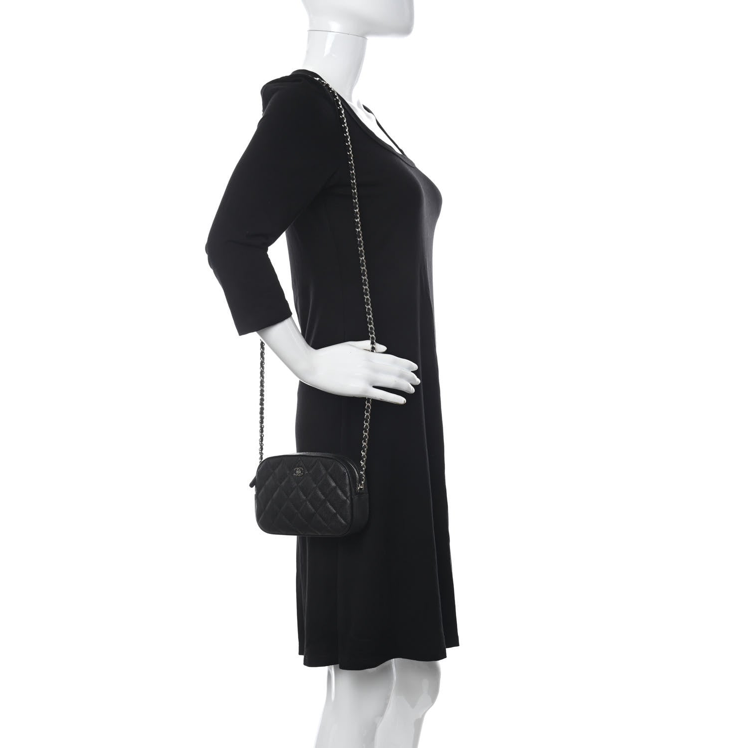 Chanel Caviar Quilted Vanity With Chain Black 2 of 10