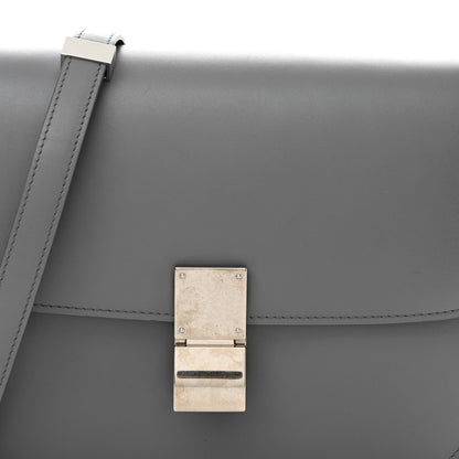 Celine Smooth Calfskin Medium Classic Box Flap Bag Storm 8 of 15