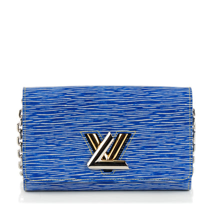 Louis Vuitton Epi Twist Chain Wallet Denim Light 1 of 7