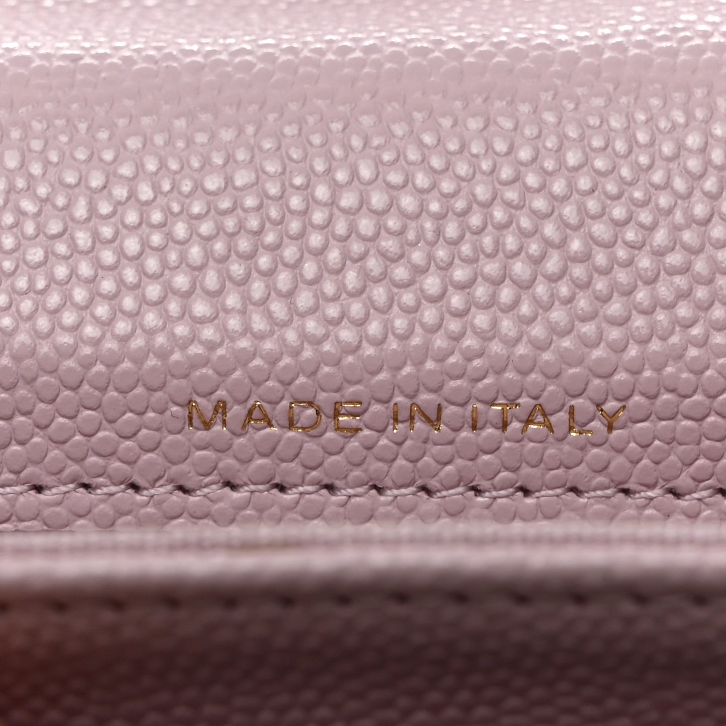 Caviar Quilted Flap Card Holder Wallet Light