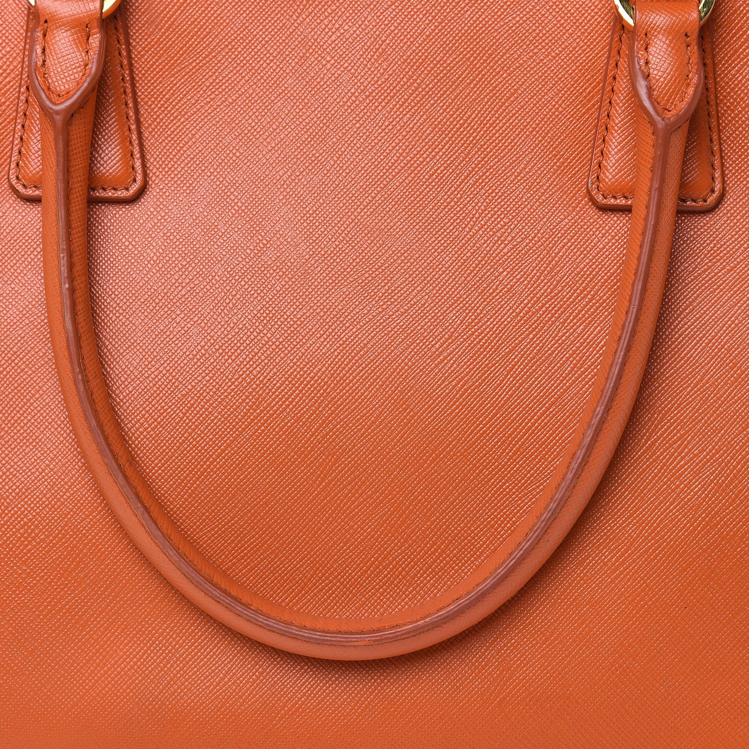 Prada Saffiano Lux Medium Tote Papaya 18 of 22