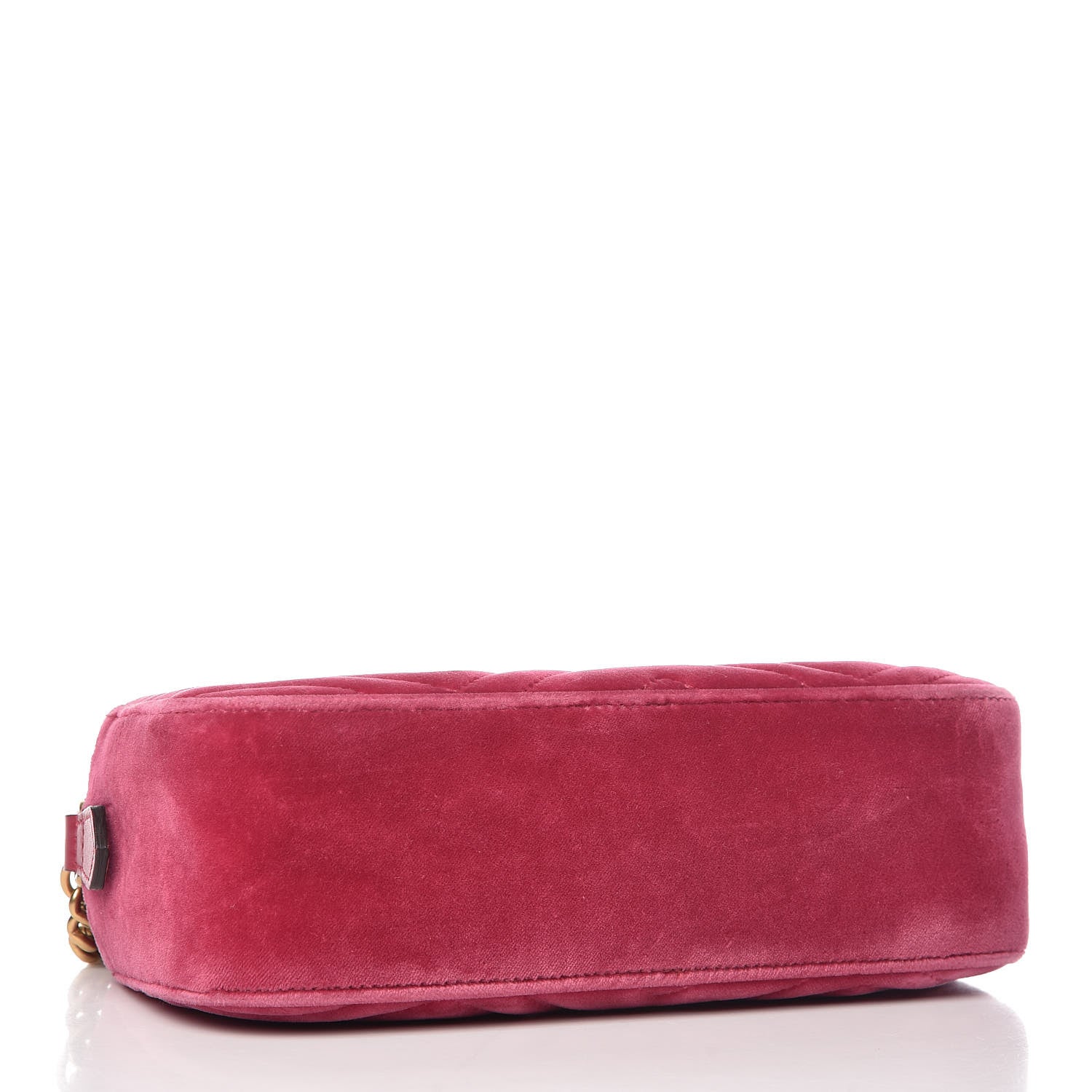 Gucci Velvet Matelasse Small GG Marmont Chain Shoulder Bag Light Raspberry Rose 4 of 13