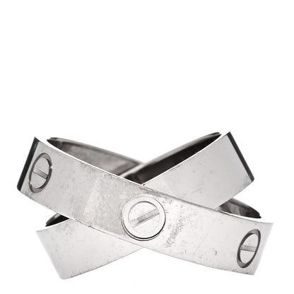 Cartier 18K White Gold 5.5mm Astro Ring 60 9.25 4 of 5