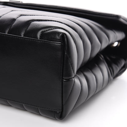 Saint Laurent Calfskin Y Quilted Monogram Medium Loulou Chain Satchel Black 9 of 10