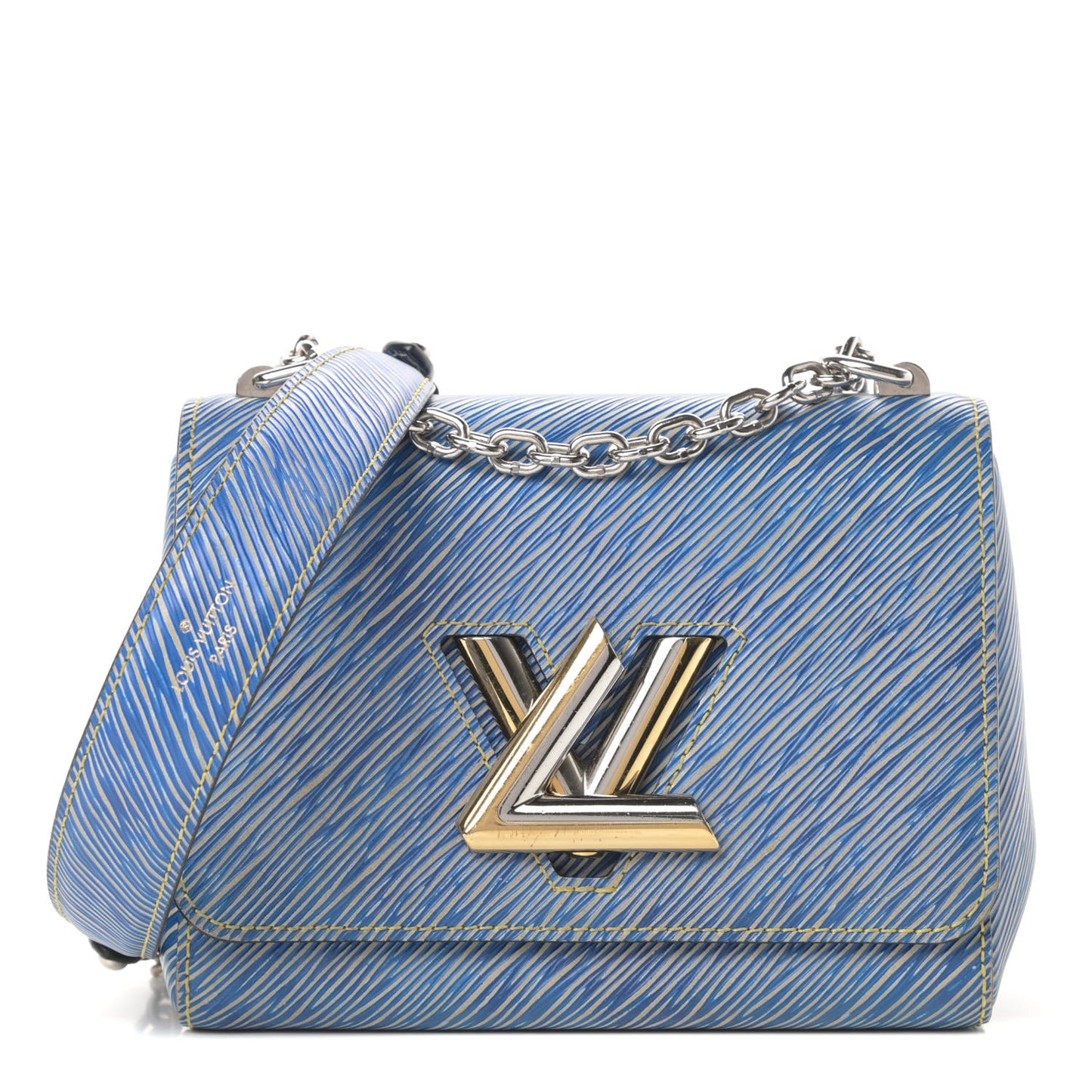 Epi Twist Shoulder Bag PM Denim Light