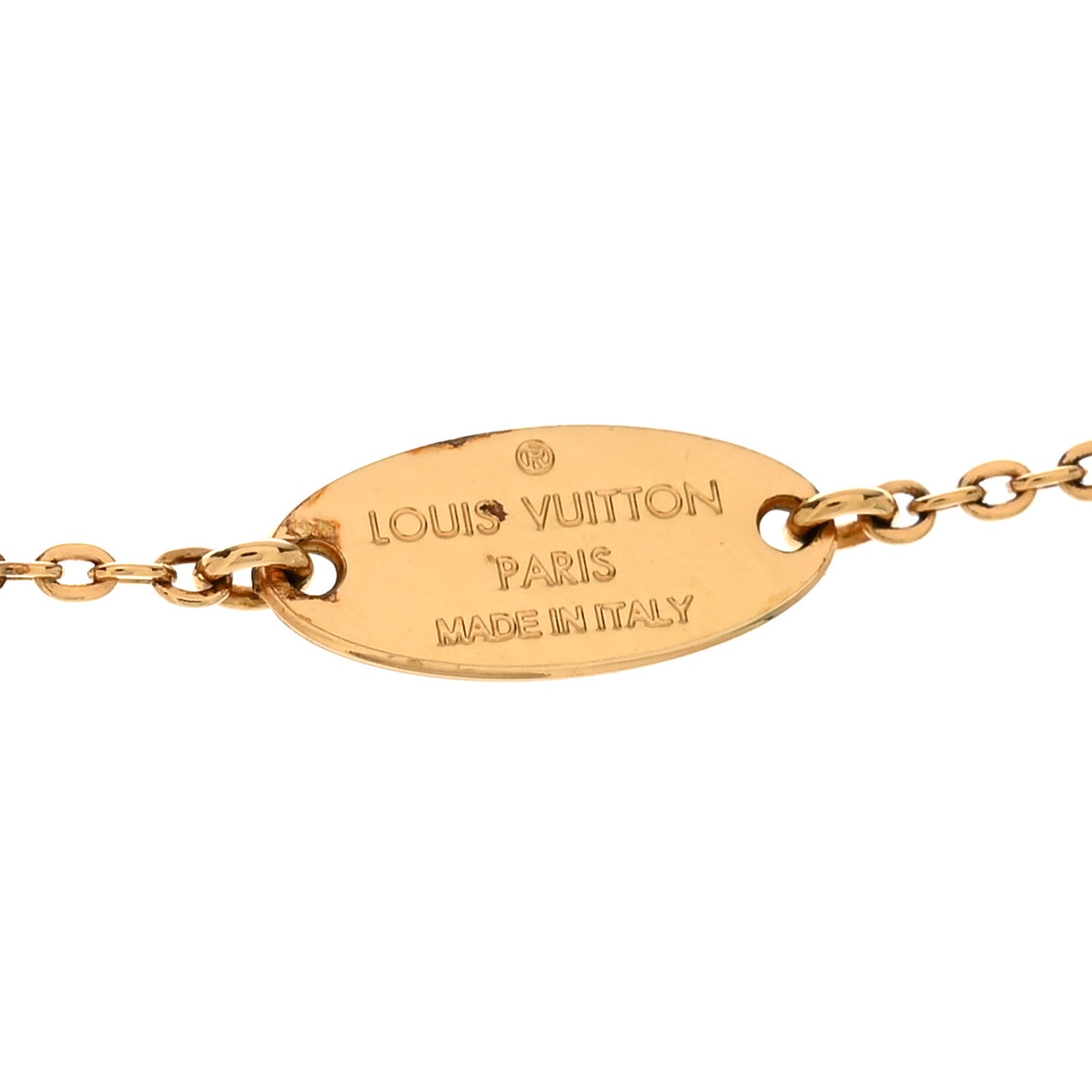 Nanogram Name Tag Necklace Gold