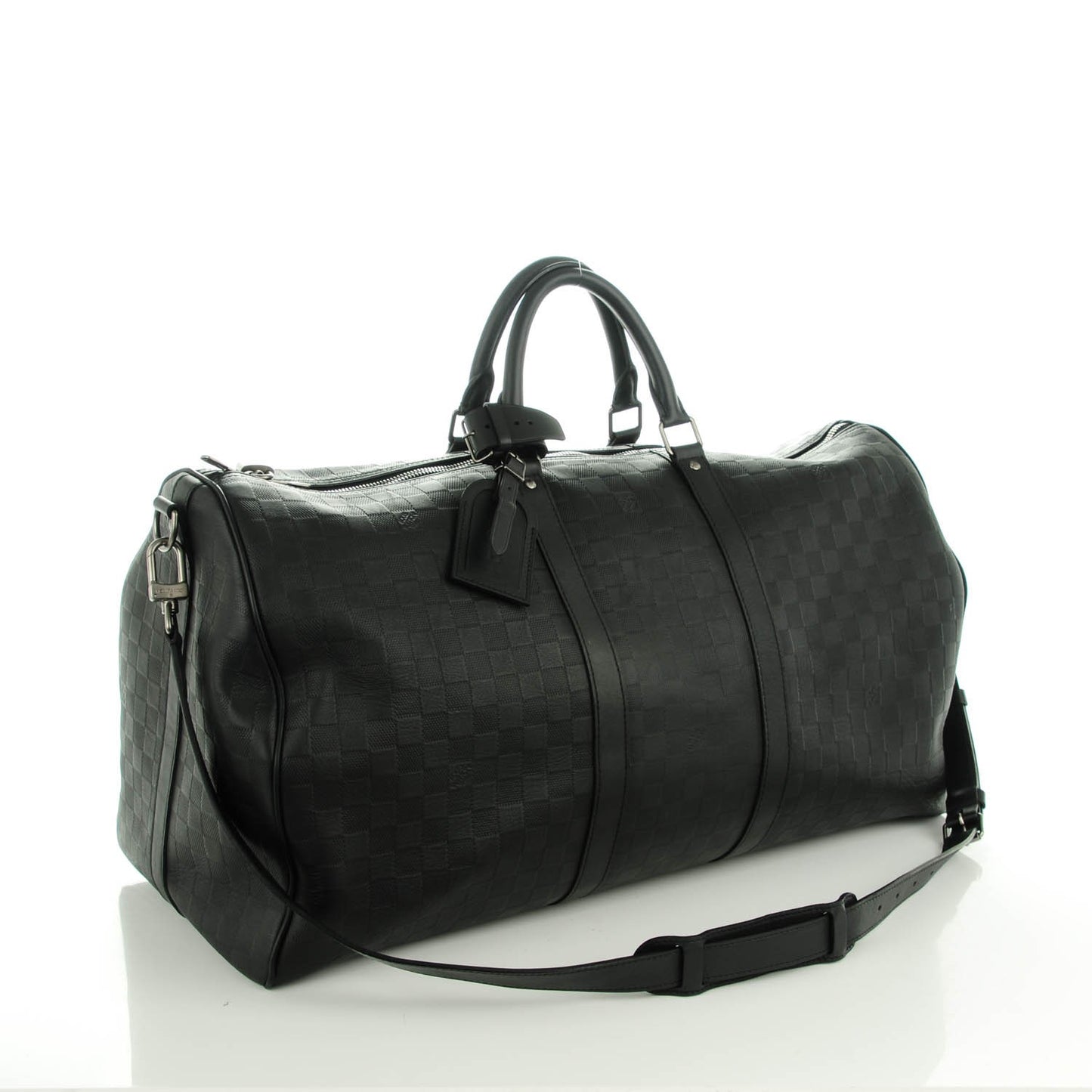 Damier Infini Keepall Bandouliere 55 Onyx