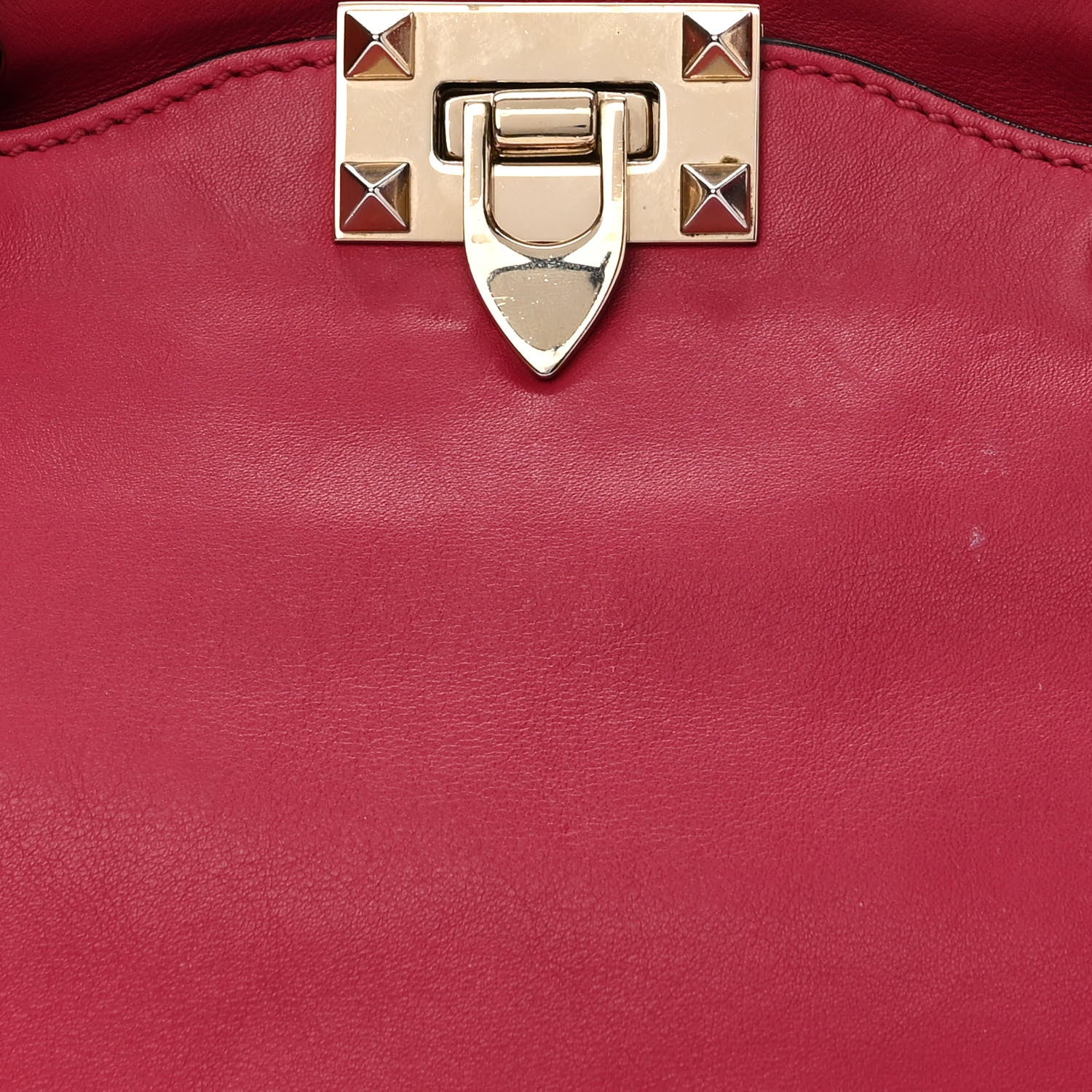 Valentino Garavani Vitello Small Rockstud Tote Fuchsia 7 of 10