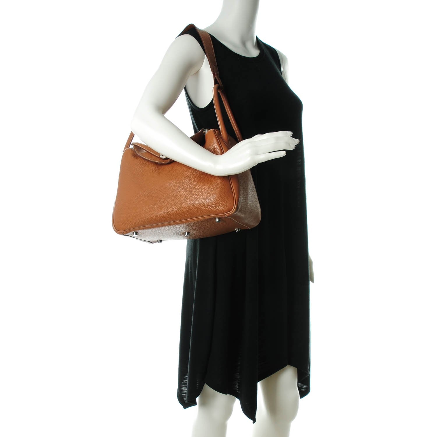 Hermes Taurillon Clemence Lindy 30 Gold 8 of 15