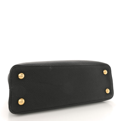 Louis Vuitton Taurillon Embellished Flower Crown Capucines MM Black 4 of 13