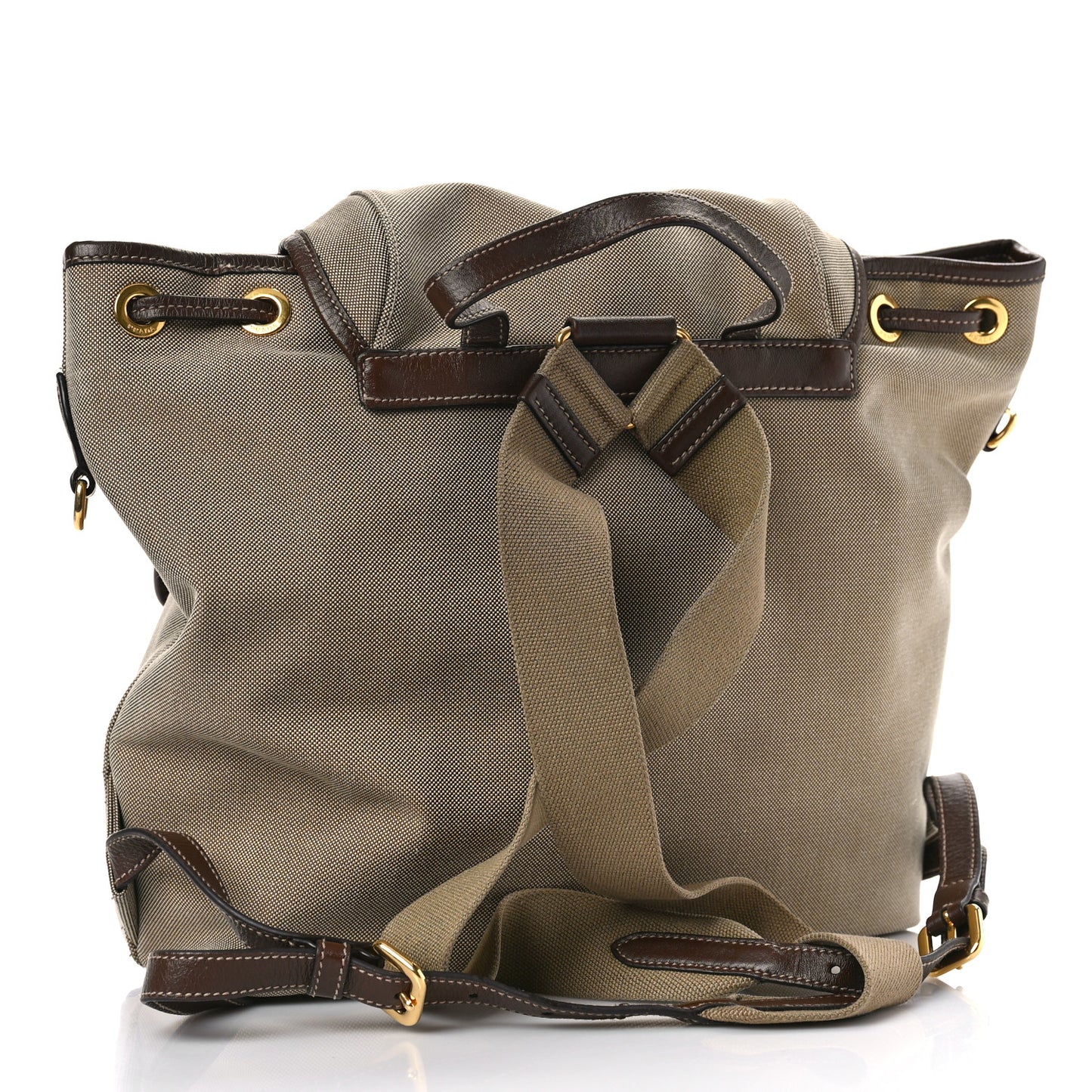 Jacquard Logo Rucksack Backpack Corda Bruciato