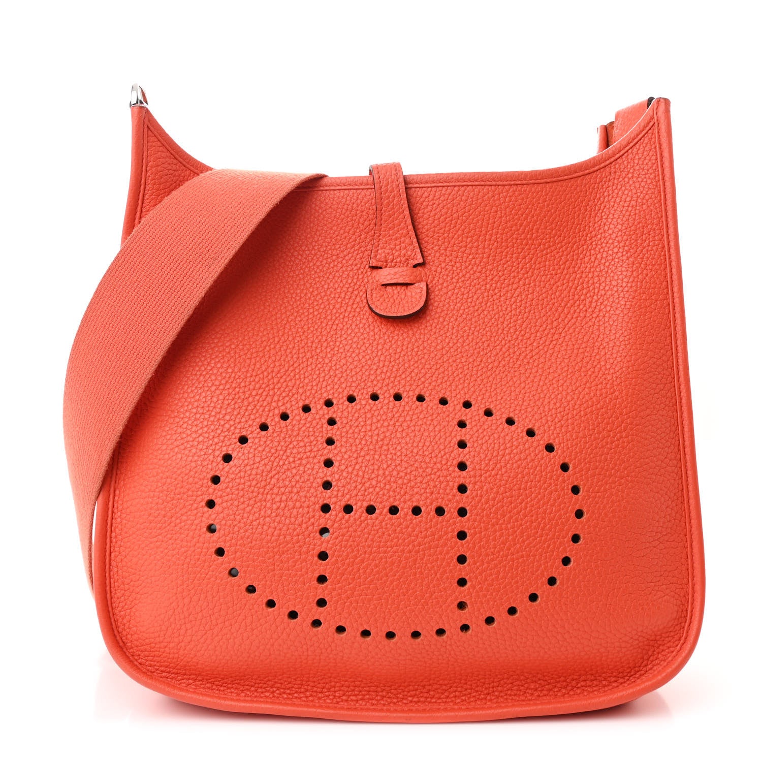 Hermes Taurillon Clemence Evelyne III PM Orange Poppy 1 of 11