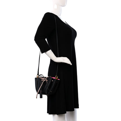 Valentino Garavani Vitello Ayers VLogo Bucket Bag Black 2 of 8