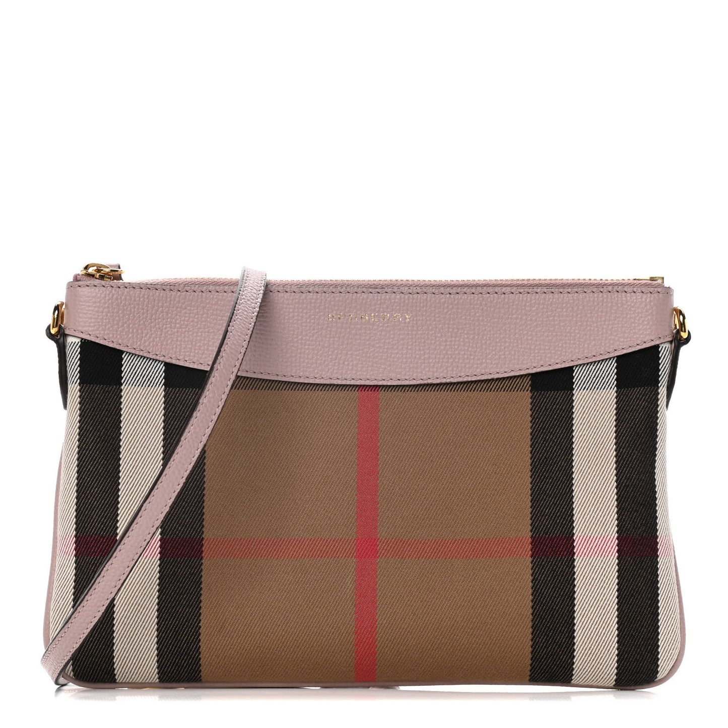 House Check Derby Peyton Crossbody Clutch Bag Pale Orchid