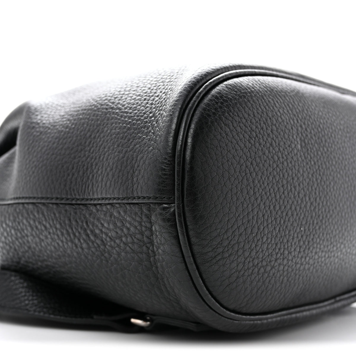 Gucci Pebbled Calfskin Small Soho Drawstring Backpack Black 9 of 10