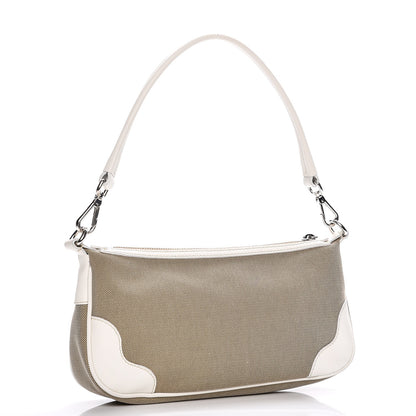 Prada Jacquard Logo Shoulder Bag Corda Talco 3 of 7