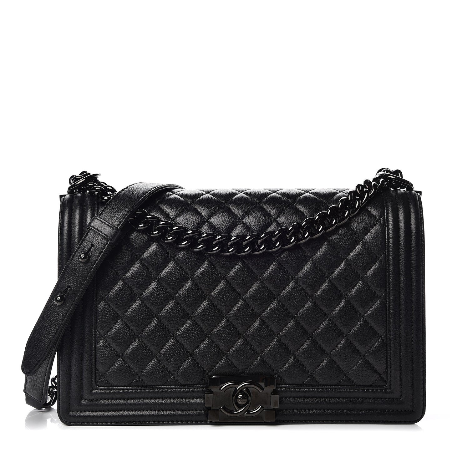Caviar Quilted New Medium Boy Flap So Black