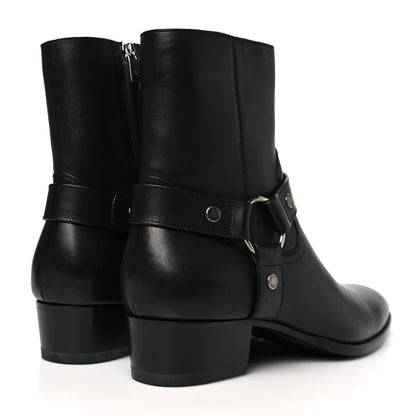 Saint Laurent Calfskin Mens Wyatt Marrakesh Harness Ankle Boots 43 Black 5 of 10