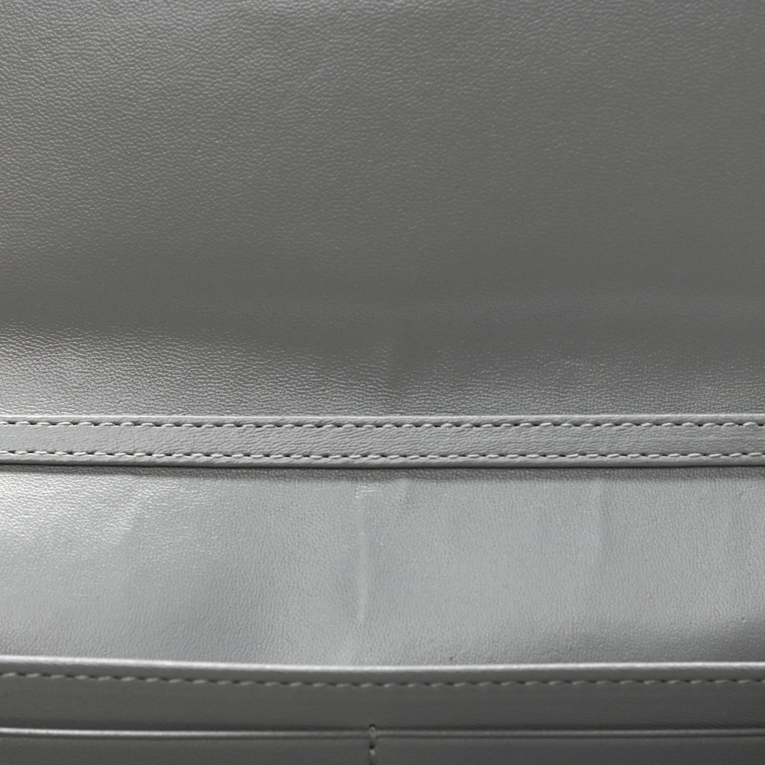 Christian Dior Grained Calfskin Diorama Croisiere Chain Wallet Gris 8 of 9