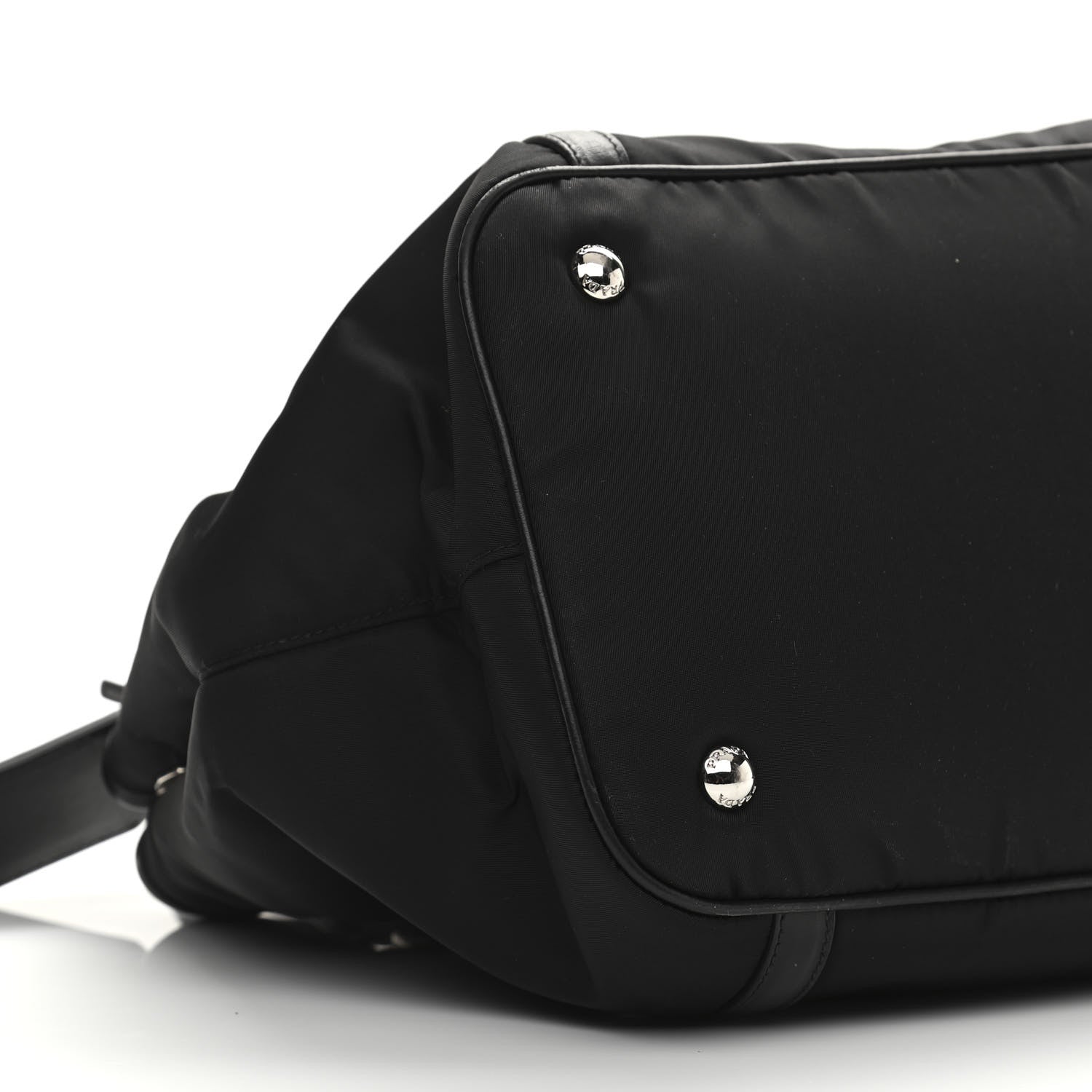 Prada Tessuto Nylon Soft Calf Tote Black 9 of 12