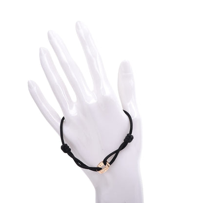 Cartier 18K Pink Gold Charity LOVE Adjustable Cord Bracelet Black 2 of 6
