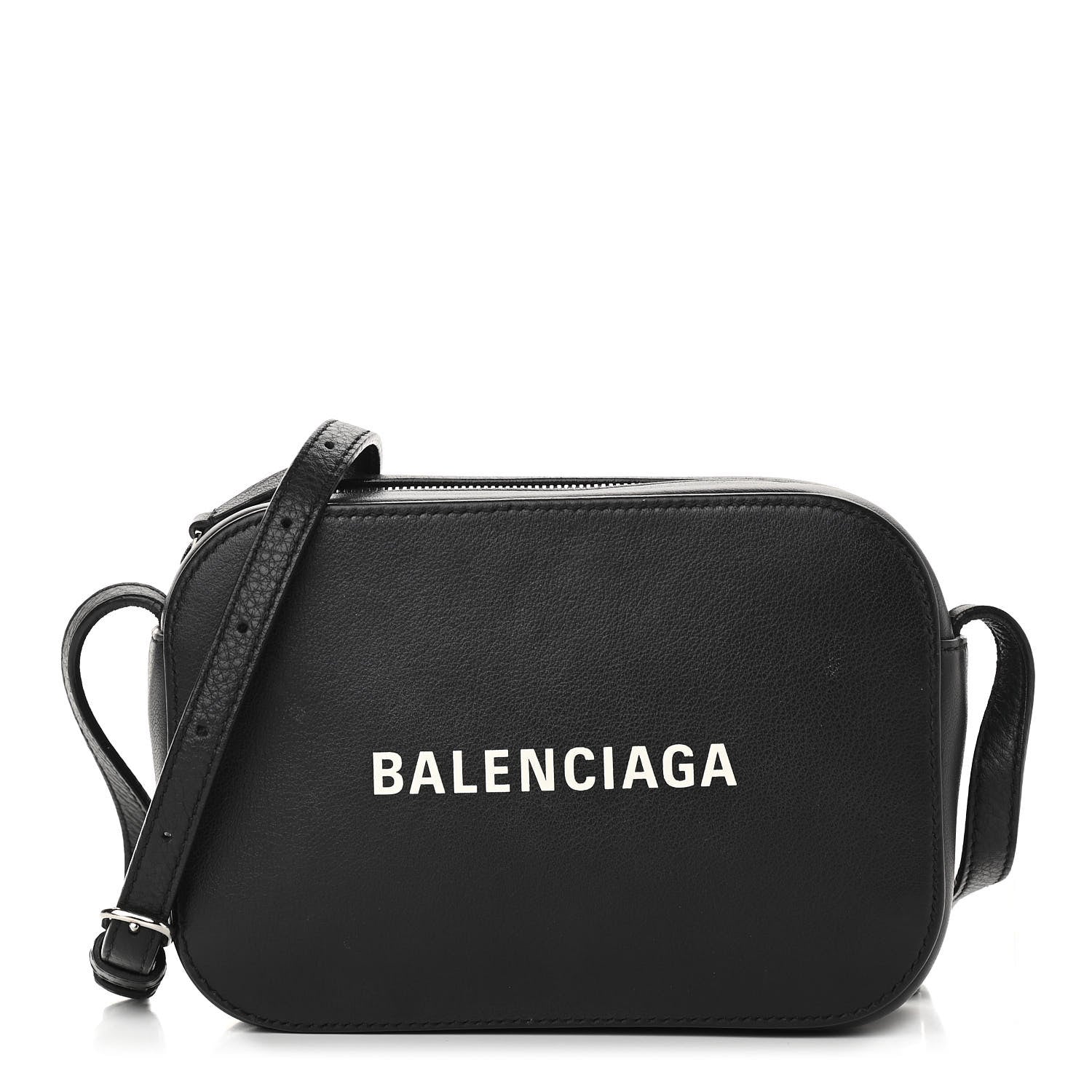 Balenciaga Calfskin Logo XS Everyday Camera Bag Black 1 of 10