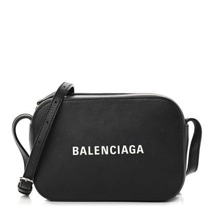Balenciaga Calfskin Logo XS Everyday Camera Bag Black 1 of 10