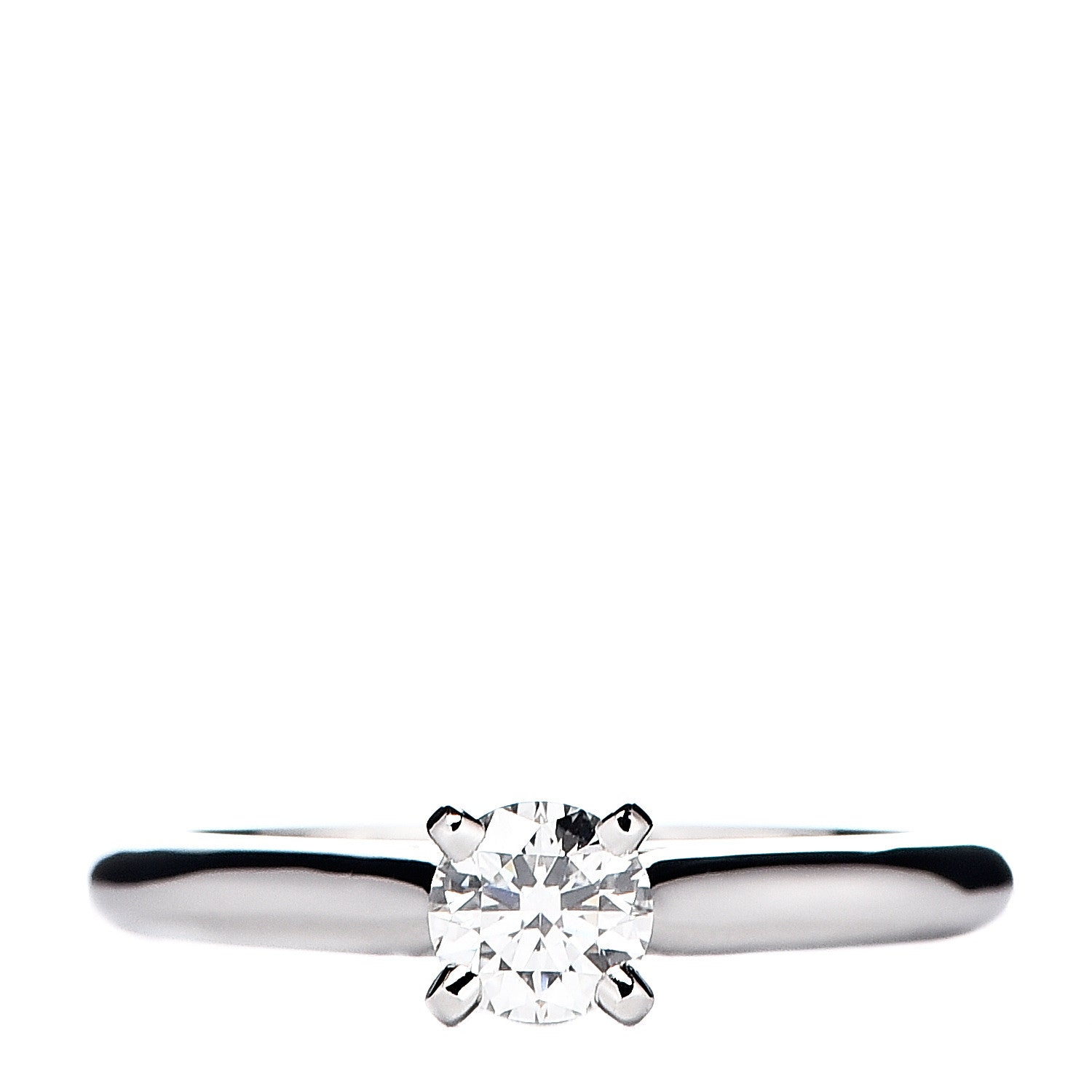 Cartier Platinum Diamond .33ct Solitaire 1895 Engagement Ring 49 4.75 1 of 7