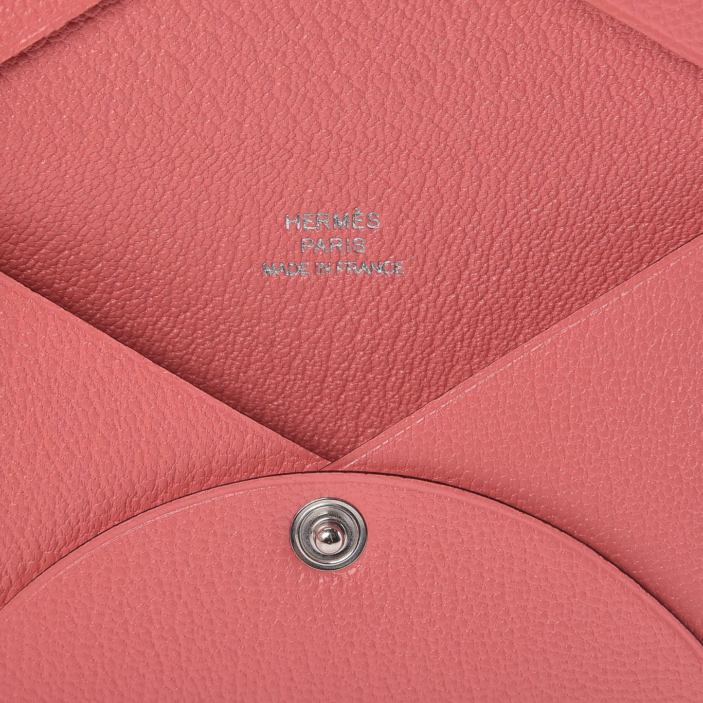 Chevre Mysore Calvi Card Case Rose Lipstick