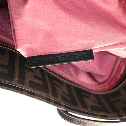 Fendi Zucca Spalmati Medium Roll Tote Tobacco Light Pink 6 of 13